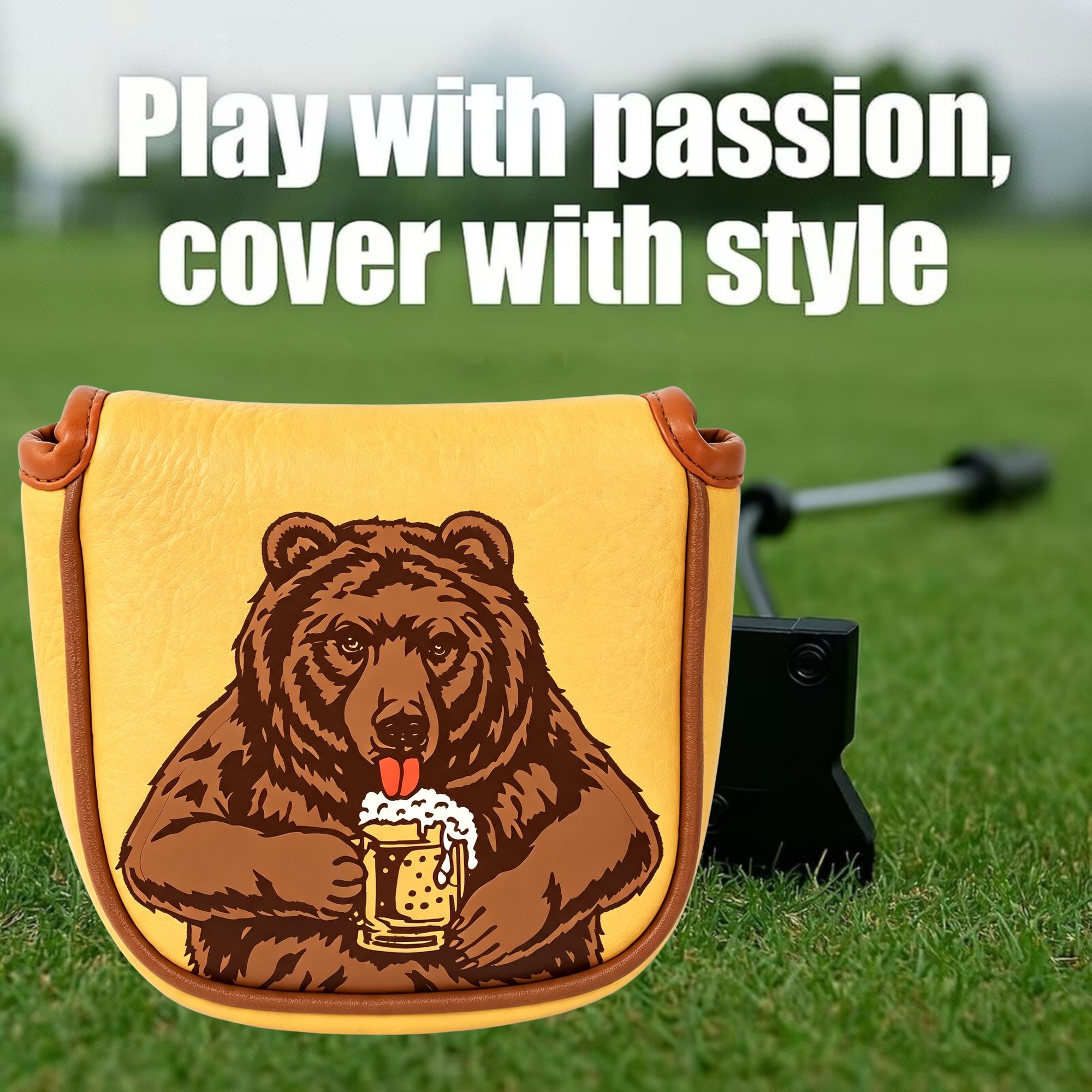 대부분의 브랜드에 적합한 맥주곰 디자인의 해골 자수 골 - Headcover Driver 리뷰 및 가격