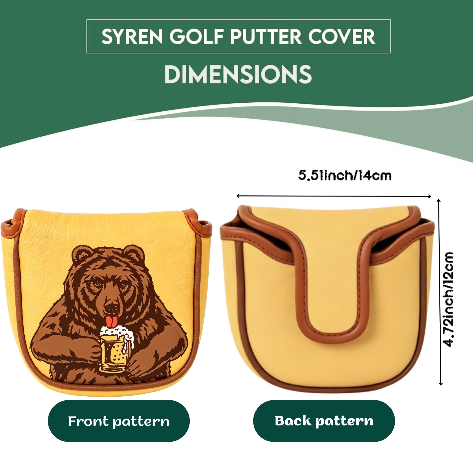 대부분의 브랜드에 적합한 맥주곰 디자인의 해골 자수 골 - Headcover Driver 리뷰 및 가격