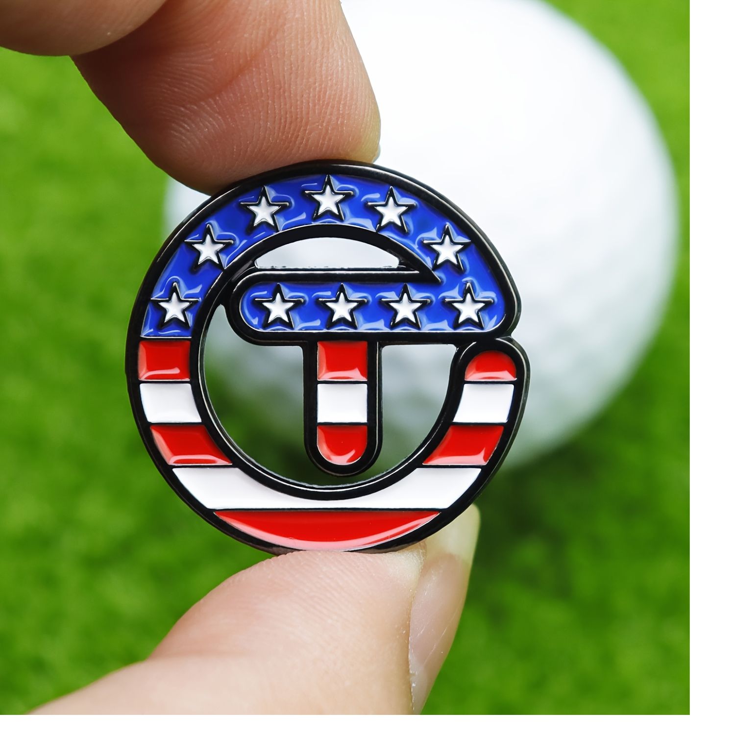 미국 테마 별과 줄무늬 골프 볼 마커, 자석 모자 클립 - Golf Ball Premium 리뷰 및 가격